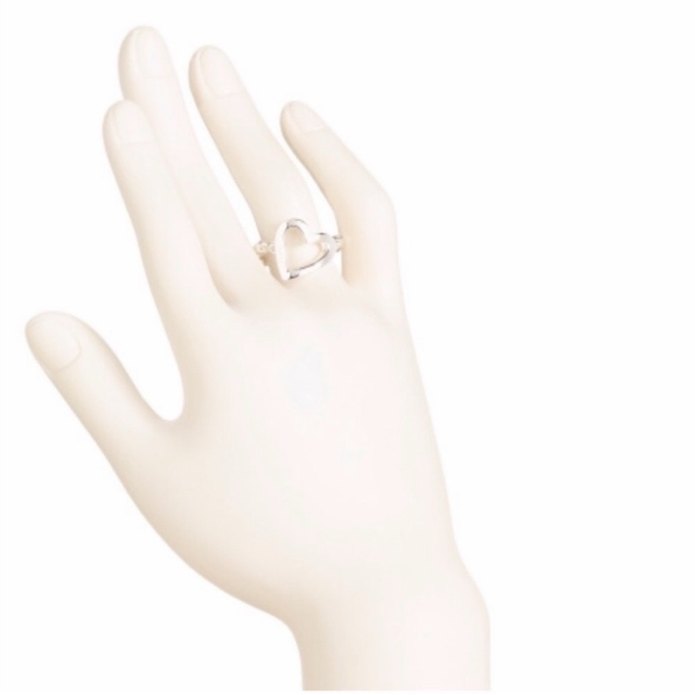 Gucci Silver Open Heart Ring - Picture 5 of 5
